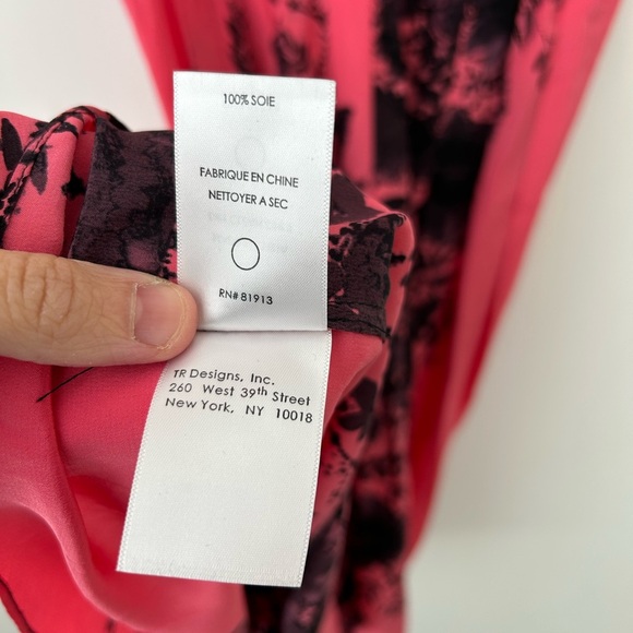 ANTHROPOLOGIE Tracy Reese Dress Women’s Silk Combo Frock Kimono Floral - Picture 9 of 14